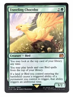 Traveling Chocobo (Regular) (FIN 0210) Final Fantasy Mtg - Image 1