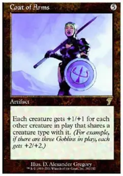 MTG English Coat of Arms NM Normal 7th Edition - Image 1