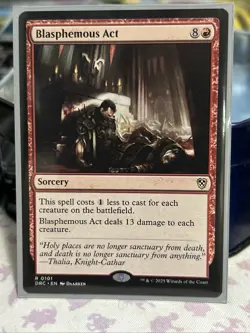 Blasphemous Act - MTG - Commander: Aetherdrift - Excellent NM - Image 1