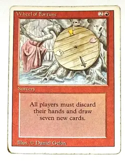 Magic the Gathering * MTG * 1 x Wheel of Fortune * Revised * - Image 1