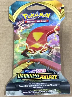 Pokemon TCG Sword & Shield Darkness Ablaze Booster Pack - New - Image 2