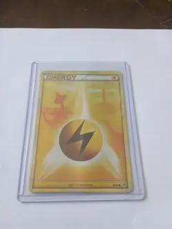 Lightning Energy 91/95 LP Holo Call of Legends Ampharos Watch Tower Art Pokemon - Image 1