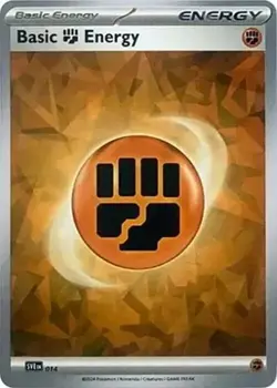Basic Fighting Energy (Cracked Ice Holo, #014) - H SV - Stellar Crown NM Pokemon - Image 1