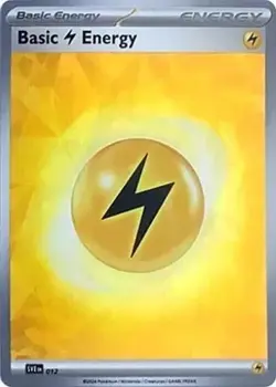 Basic Lightning Energy (Cracked Ice Holo, #012) - SV - Stellar Crown NM Pokemon - Image 1
