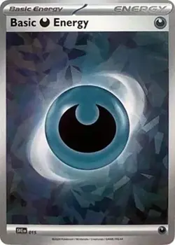 Basic Darkness Energy (Cracked Ice Holo, #015) - H SV - Stellar Crown NM Pokemon - Image 1