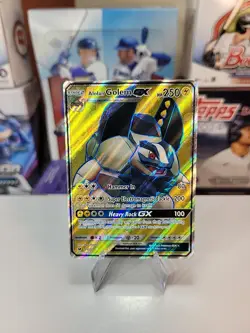 Alolan Golem GX 102/111 Crimson Invasion Ultra Rare Full Art 2017 Pokemon TCG NM - Image 1