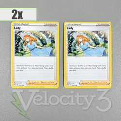 Pokemon TCG Trainer Cards (2) - Lady 159/196 Uncommon | 2022 Lost Origin - Image 1