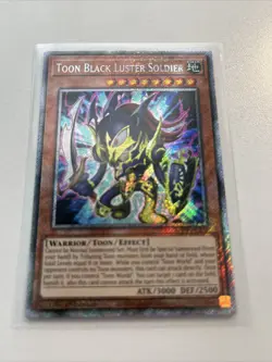 Yugioh Toon Black Luster Soldier RA03-EN272 Platinum Secret Rare - Image 1