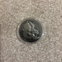 Yugioh Silver Dark Magician YCS Coin wow look - Image 2