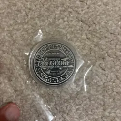 YUGIOH SILVER YCS COIN REGISTRATION DARK MAGICIAN GIRL wow look - Image 5