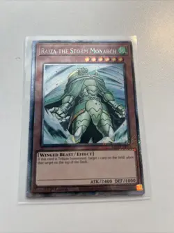 Yugioh Raina The Storm Monarch RA03-EN180 Platinum Secret Rare - Image 1