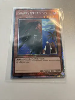 Yugioh Gravekeeper’s Spy RA03-EN121 Platinum Secret Rare - Image 1