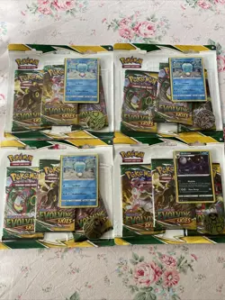 Pokemon Trading Card Game: Sword and Shield - Evolving Skies Three Booster Packs 820650808814 - Image 1