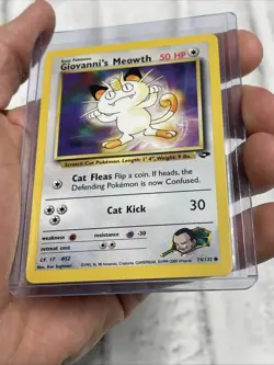 Pokemon - Giovanni's Meowth - Gym Challenge 74/132 - Common - NM/MT Vintage Card - Image 2