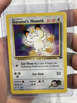 Pokemon - Giovanni's Meowth - Gym Challenge 74/132 - Common - NM/MT Vintage Card - Image 4