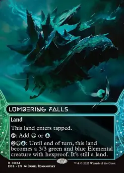 Lumbering Falls x1 1x Borderless Edge of Eternities EOS NM MTG - Image 1