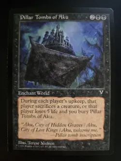 Pillar Tombs of Aku NM Visions MTG FREE SHIPPING - Image 1
