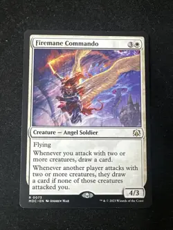 MTG Firemane Commando Commander: March of the Machine 0073 Regular Rare MOC NM - Image 1