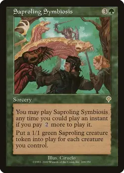 Saproling Symbiosis Invasion MP MTG - Image 1