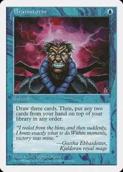 Brainstorm 5th Edition MP MTG - Image 1
