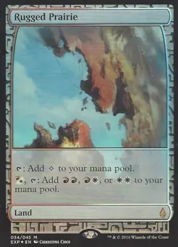 MTG English Rugged Prairie NM Foil Zendikar Expeditions - Image 1