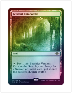 1x Verdant Catacombs, Foil, Modern Horizons 2, MTG NM - Image 1