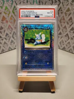 Pokemon TCG Dark Wartortle 39 Legendary Collection Reverse Holo PSA 8 - Image 1