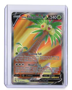 Pokemon TCG Alolan Exeggutor V (Full Art) 071/078 Pokemon GO Holo TCG111 - Image 1