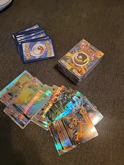 100 Pokemon GX Cards Box - Holo & Mega EX Mix - Pocket Monsters - Open Box, New - Image 1