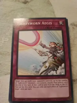 Yugioh LEDE-EN077 Lightsworn Aegis Common 1st Edition NM/LP - Image 1