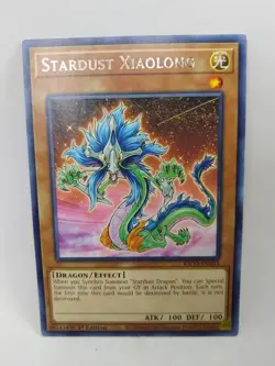 YU-GI-OH! Stardust Xiaolong. KICO-EN033. 1st Edition Rare Card. TCG CCG Yugioh - Image 1