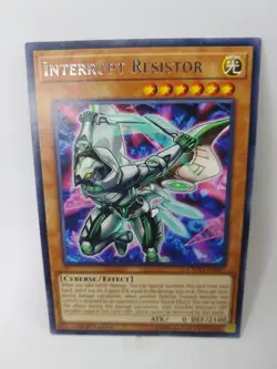 YU-GI-OH! Interrupt Resistor. CYHO-EN097. 1st Edition Rare Card. TCG CCG Yugioh - Image 1