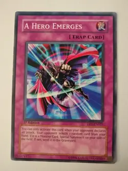 YU-GI-OH! A Hero Emerges. DP1-EN025. 1st Edition Trap Card. TCG CCG Yugioh - Image 1