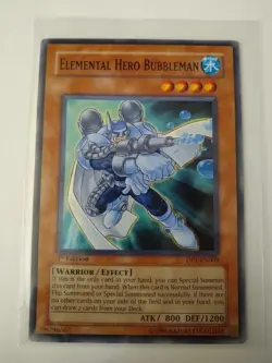 YU-GI-OH! Elemental Hero Bubbleman. DP1-EN009. 1st Edition Card. TCG CCG Yugioh - Image 1
