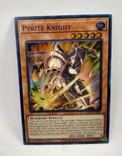 YU-GI-OH! Pyrite Knight. LEDE-EN081. 1st Edition Super Rare Card. TCG CCG Yugioh - Image 1