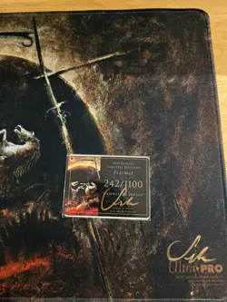 Seb McKinnon MTG Kickstarter Signed Playmat (Sketch Variant) With Signed Card. - Image 1
