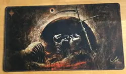 Seb McKinnon MTG Kickstarter Signed Playmat (Sketch Variant) With Signed Card. - Image 2