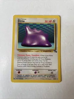 Lot of 2 Vintage Pokemon Cards - Snorlax, Ditto - WOTC - See desc for cond - Image 2