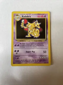 Lot Of 3 Pokemon Cards Vintage Snorlax Pikachu Kadabra - see desc for cond - Image 4