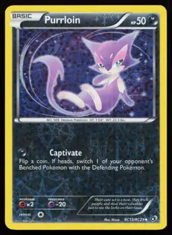 Purrloin RC13/RC25 Legendary Treasures: Radiant Collection Pokemon Card - Image 1