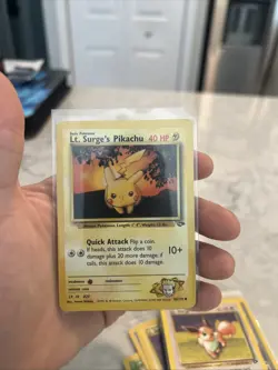 Lt. Surge's Pikachu Gym Challenge 84/132 Regular Card LP - Image 1