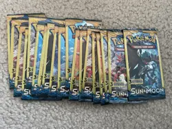 19 MIXED Sun & Moon Base Set 3 Card Pack Factory Sealed Pokemon Booster Packs - Image 1