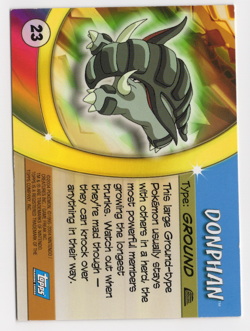 Donphan #23 2004 Advanced Challenge Pokemon Card - Image 2