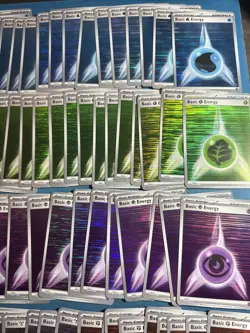 LOT OF 100x Black Bolt & White Flare Holo Energy Cards - Pokemon TCG Energies!! - Image 2