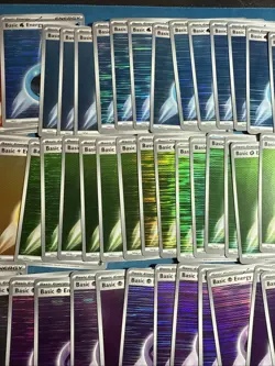 LOT OF 100x Black Bolt & White Flare Holo Energy Cards - Pokemon TCG Energies!! - Image 3
