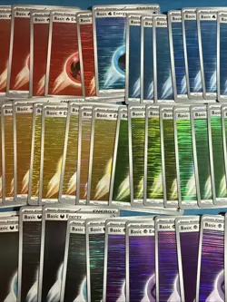 LOT OF 100x Black Bolt & White Flare Holo Energy Cards - Pokemon TCG Energies!! - Image 4