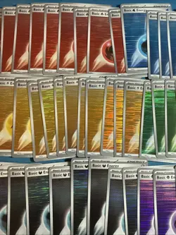 LOT OF 100x Black Bolt & White Flare Holo Energy Cards - Pokemon TCG Energies!! - Image 5