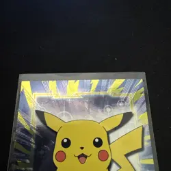 PIKACHU Pokemon TOPPS Card #25 TV Animation Black Logo - Holo - Image 2
