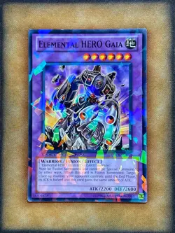 Yugioh Elemental HERO Gaia DT06-EN034 Duel Terminal Common LP - Image 1