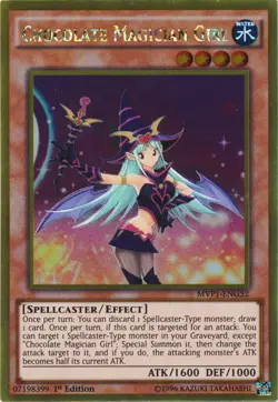 Lightly Played Chocolate Magician Girl - MVP1-ENG52 - Gold Rare - 1st Edition - - Image 1
